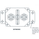 Klixon 7855 Series Thermal Circuit Breaker Dimensions